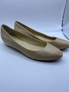 Cole Haan Sand Leather Colab Flats Size 9.5B Ballet Flat Comfort Slip On