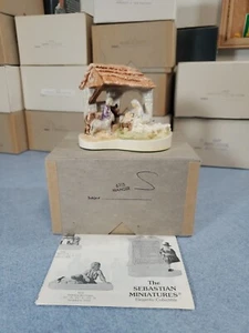 Vtg 1961 Sebastian Miniature Manger Figurine #6315 with Box & Leaflet - Picture 1 of 7