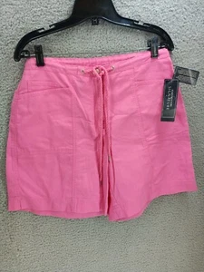 Jones New York women Pink Tennis Golf Cotton Stretch Drawstring Shorts Size 10 - Picture 1 of 7