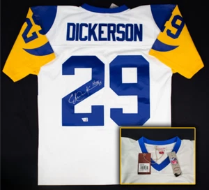 Eric Dickerson “HOF 95” Signed St. Louis Rams Mitchell & Ness Throwback Jersey - Picture 1 of 5
