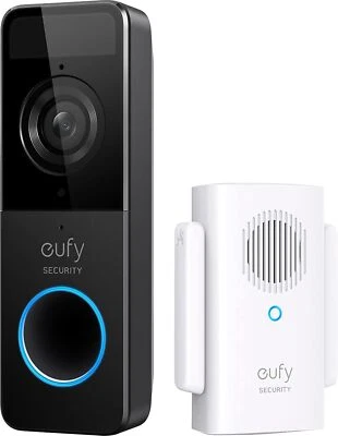eufy Security Wi-Fi-Video-Türklingel-Kit 1080p-Auflösung 2-Wege-Audio SD-Karte - Bild 1 von 4