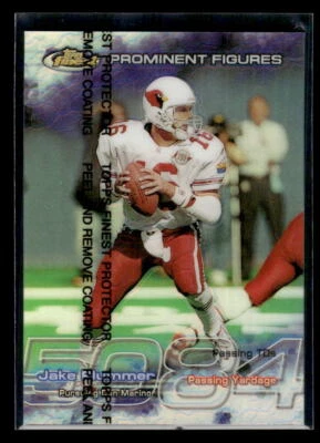 1999 Finest #PF4 Jake Plummer 598/5084 Prominent Figures Arizona Cardinals - Image 1 of 2