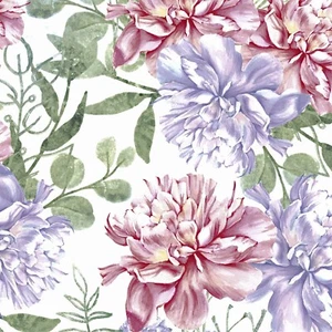 20 Paper Napkins Serviettes 3ply Pastel Flowers Decoupage Lunch Party Dinner - Picture 1 of 12