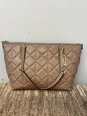 BOLSO DE MANO COACH AVA CADENA EN CUERO ACOLCHADO (COACH F36661) Foto 1 de 4