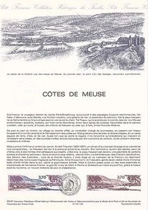 Philatelistisches Dokument 1. Tag: 20- 1987 - Côtes de Meuse - Bild 1 von 1