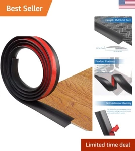 Self Adhesive Carpet & Flooring Transition Strip - PVC Threshold - 6.56Ft Length - Picture 1 of 9