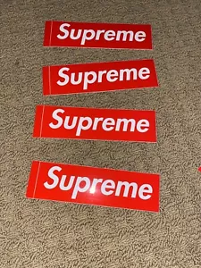 NEU Supreme Red Box Logo Bogo Aufkleber MENGE 4 FW20 SS20 19 18 17 16 15 TNF CDG - Bild 1 von 3