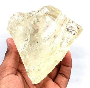 EGL Uncut Transparent Lemon Topaz Rough 3090 Ct Natural Loose Gemstone 25S - Picture 1 of 10