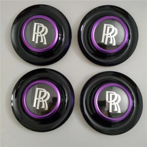 For Rolls Royce Center Cap Bezel Black Ghost Dawn Wraith Purple Wheel Modify Kit - Picture 1 of 6