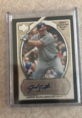 2008 JARROD SALTALAMACCHIA EXQUISITE AUTO 24/25 AUTOGRAPH - Image 1 of 2