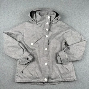 Columbia Coat Women's Grey Omni Tech XL Button Up Zip Jacket Winter Snow Ski - Picture 1 of 9