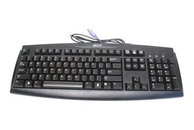 ACER SK-1688 CORDED QWERTY KEYBOARD UK VERSION ENGLISH STANDARD LAYOUT BLACK PAD - Image 1 of 4