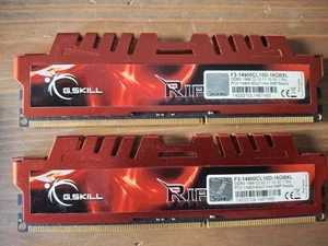 RAM DDR3 G.Skill Ripjaws X 16 Go - 2 x 8 Go - 1866 Mhz PC3-14900 CL10 - Imagen 1 de 3