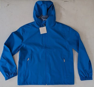 Calvin Klein Rain Capucha Shell Hombre Chaqueta Azul Talla M Totalmente Nueva $189 Foto 1 de 4