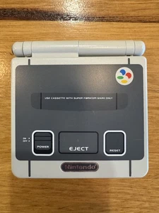 Game Boy Advance SP Console [New SNES Shell] Tested and Working with charger - Picture 1 of 4