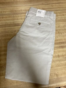 Pantalone uomo Perry Ellis Moonstruck slim fit cotone taglia 30x30 zip nuovo - Foto 1 di 4