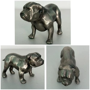 Pisapapeles Bulldog Inglés Vintage Peltre Figura de Metal Bulldog Vintage - Imagen 1 de 12