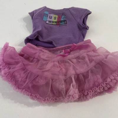 American Girl Doll 18” Sweet Melody Outfit Ruffle Skirt + Purple Music Tshirt - Image 1 of 4