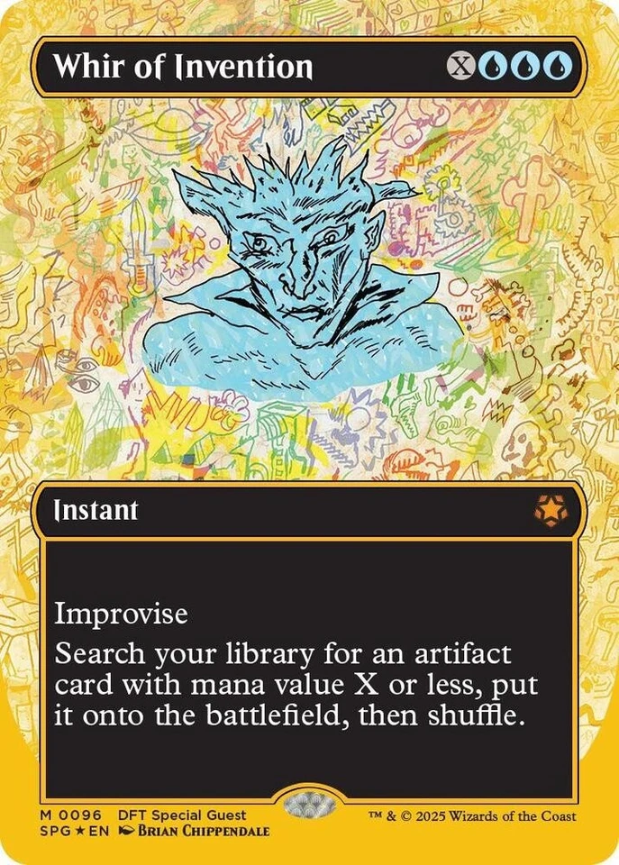 Whir of Invention Borderless First-Place Foil - SPG 0096 - NM - MTG Magic - Image 1 of 1