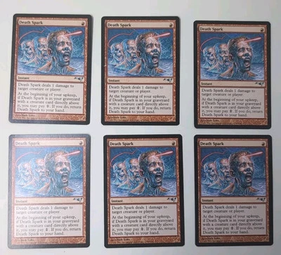 MTG Death Spark (6) Magic the Gathering Set of 6 Alliances EX Cond - Image 1 of 2