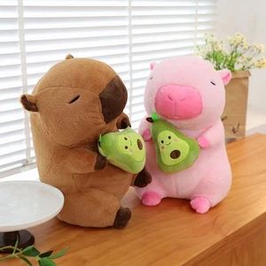 Simulation Avocado Capybara Plush Toy Capibara Anime Fluffty Toy Birthday Gift - Picture 1 of 12