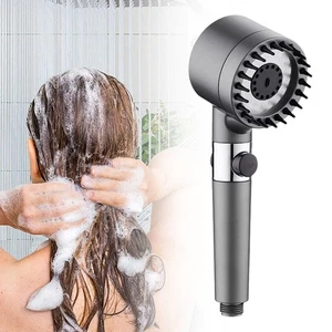 3 Modi Duschkopf mit Filter Hochdruck wassersparend Massage Körper Kopfhaut - Bild 1 von 8