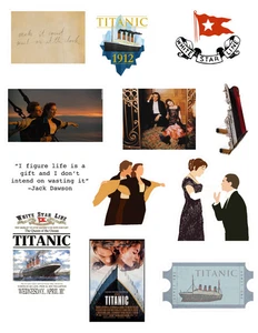 Pegatinas de películas Titanic años 90 - Imagen 1 de 1