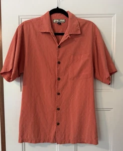 Camicia Tommy Bahama 100% seta con bottoni uomo manica corta piccola - Foto 1 di 4