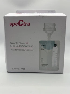 Kit de bolsas de recolección de leche Spectra con sensor de temperatura (200 ml - 10 bolsas) Foto 1 de 4