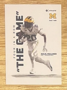 2024 Kalel Mullins’s Michigan Wolverines Onit🔥”THE GAME” 4 In A Row 345/499🔥 - Bild 1 von 2