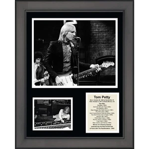 Framed Tom Petty Top Hits Biography 11"x14" Music Three Photo Collage - Bild 1 von 1