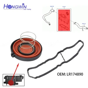 LR174890 Crank Case Vent Valve Gasket + Cap For Land Rover Discovery Sport 2.0L - Picture 1 of 7