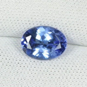 1.41 Cts Best Fire Beautiful Oval Cut "AAAA Blue" Natural Tanzanite...!!! - Picture 1 of 2