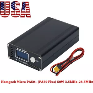 Hamgeek Micro PA50+ (PA50 Plus) Amplificatore di potenza RF 50 W 3,5 MHz-28,5 MHz USA STOCK - Foto 1 di 8