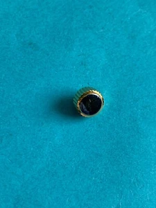 Krone Stahl vergoldet Durchmesser 6,5 Gewinde 0,9 Tubus 2,5 Höhe 3,5 Nr.11 - Bild 1 von 2
