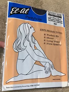 NOS El-Al Strumpfhose Queen Size Navy Vintage 1970’s-80’s - Bild 1 von 5