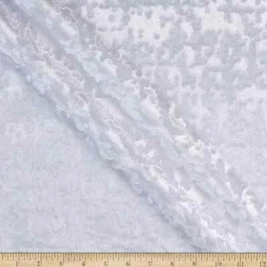 White Abstract Crushed Velvet - Custom Tablecloths, Machine Washable - Picture 1 of 34