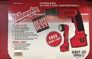 Milwaukee 0407-22 12 volt 3/8" driver/drill cordless with flashlight kit - Picture 1 of 2