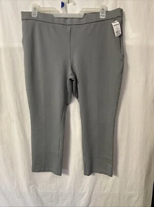 Women's Lee Slacks Side Zip Size 18 Ave Medium Gray - Picture 1 of 3