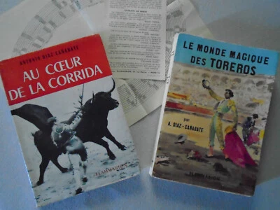 TAUROMACHIE 2 livres DIAZ-CANABATE Monde magique toreros + Coeur de la corrida - Photo 1/4