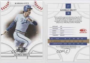 2008 Donruss Threads George Brett #27 HOF