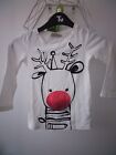 Next Girls Christmas Long Sleeved Top Aged 3yrs