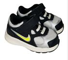 Nikes Athletic Shoe 525438-002, Black White Volt Toddler Size 5C