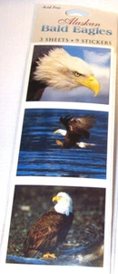 Säurefreie Alaska Motiv Aufkleber - Alaska Weißkopfseeadler - 9 Sticker Sammelset - Bild 1 von 2