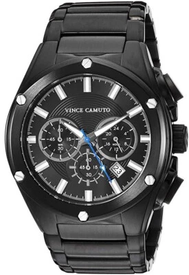 Vince Camuto VC/1065BKBK Chronograph Black Stainless Steel Watch - Image 1 of 4
