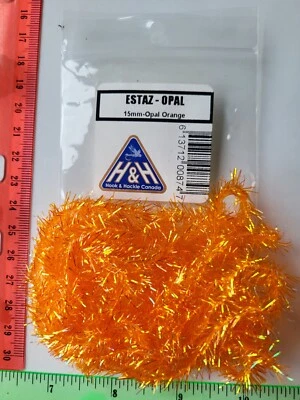 ESTAZ 15mm Chenilla "Opal Orange" dan flash extra Foto 1 de 2