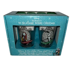 Disney Nightmare Before Christmas 2er Set Glasbecher Eiswürfel Tablett - Bild 1 von 8