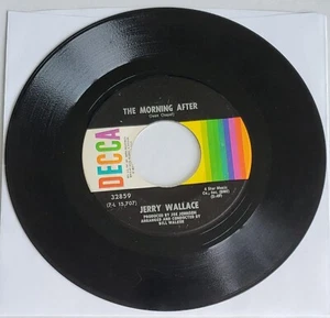 Jerry Wallace...."The Morning After & I Can't Take It Any More" 45 RPM 7" Vinyl  - Picture 1 of 2