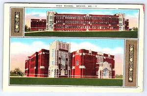 Mexiko Missouri Mo High School Postkarte B635 - Bild 1 von 2
