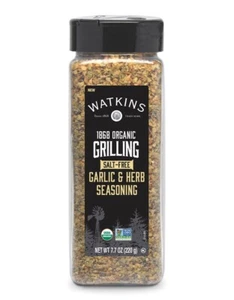 Condimento orgánico para ajo y hierbas sin sal a la parrilla, 7,7 oz. - Imagen 1 de 2